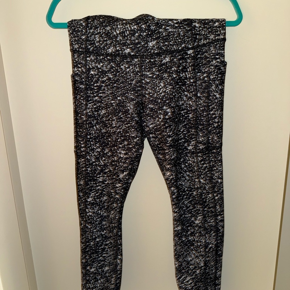 Athleta Black and White Patterned Leggings